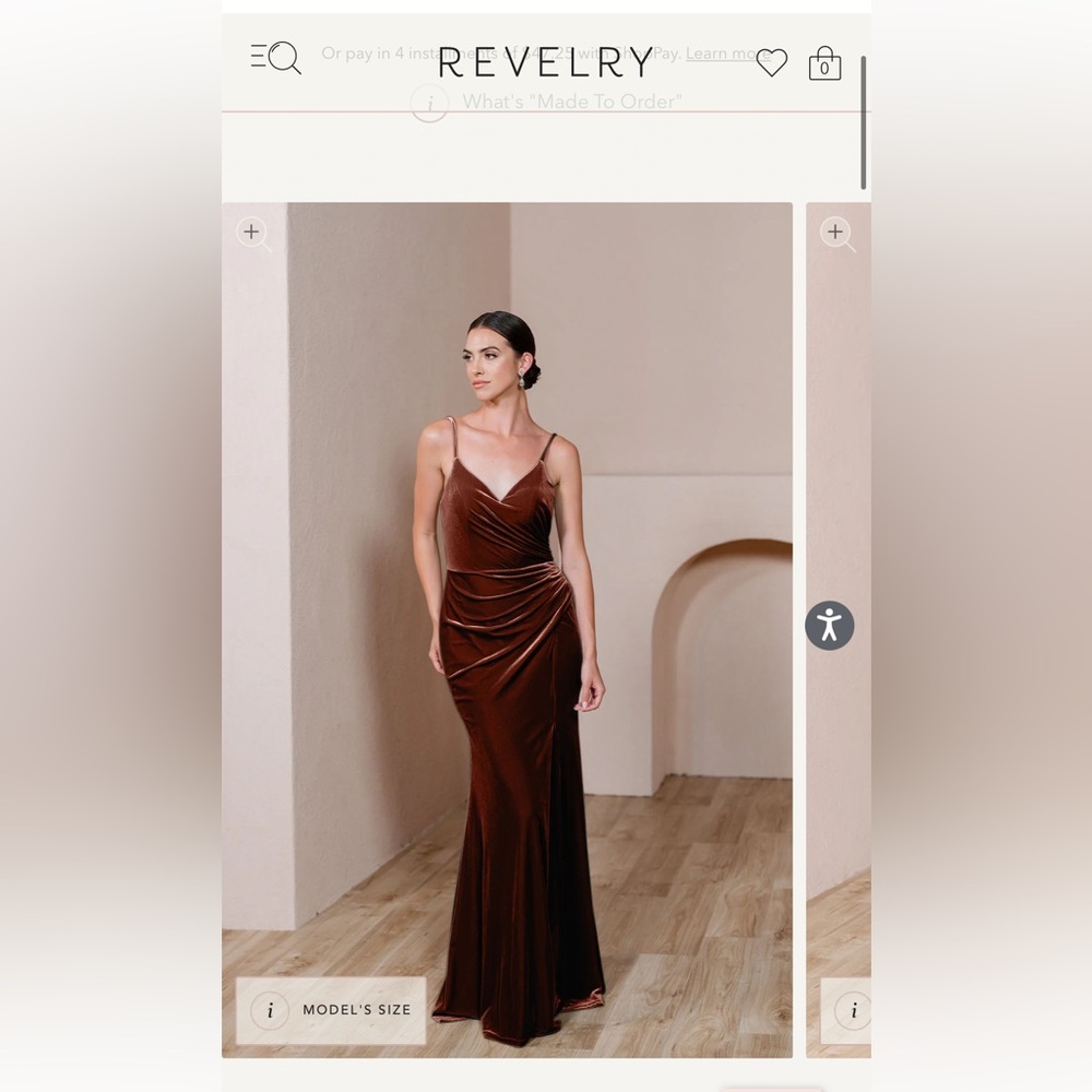 The Rory Dress -from The Revelry. Color Terracotta.